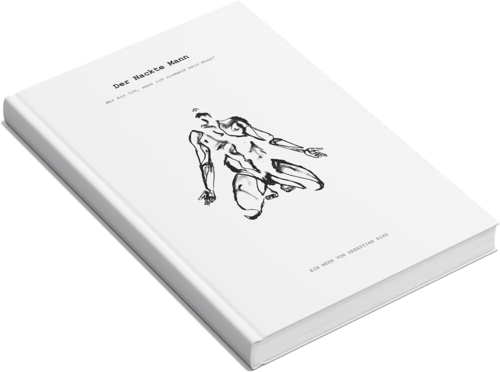 Der nackte Mann — Buch liegend
